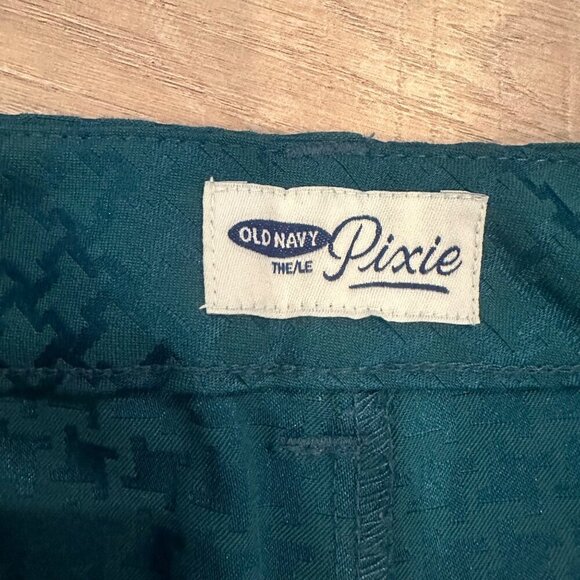 OLD NAVY PIXIE PANTS GREEN ANKLE 6 REGULAR WOMENS - Picture 8 of 11